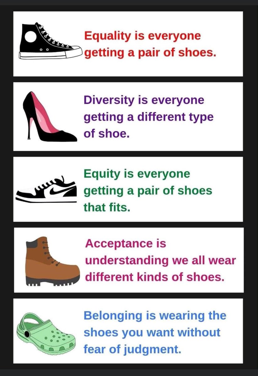 This analogy is 🔥🔥🔥 #equity #diversity #belonging