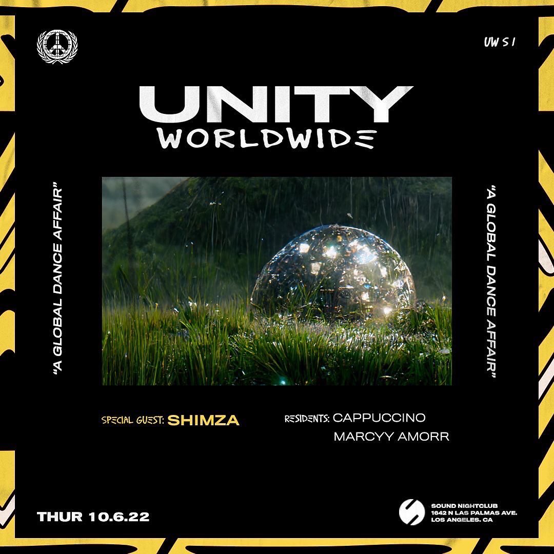 🕊 Unity Worldwide Launch W/ SHIMZA oct 6th — link.dice.fm/x97d6a58f7e1 🕊
