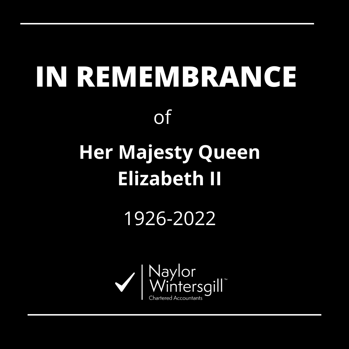 Naylorwintersg's tweet photo. We are saddened to learn of the death of Her Majesty The Queen. Thank you for your selfless service and devotion. You will be greatly missed. https://t.co/0xtq52vclw