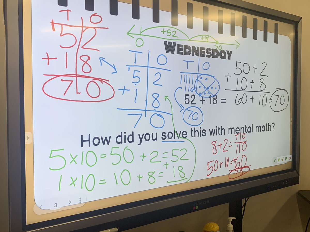 These number talks are just BLOWING me away!! (this was yesterdays, I forgot to post) I absolutely LOVE the thinking and discussions we are having about math!! @KleinISD @KleinISDMath @LemmKISD