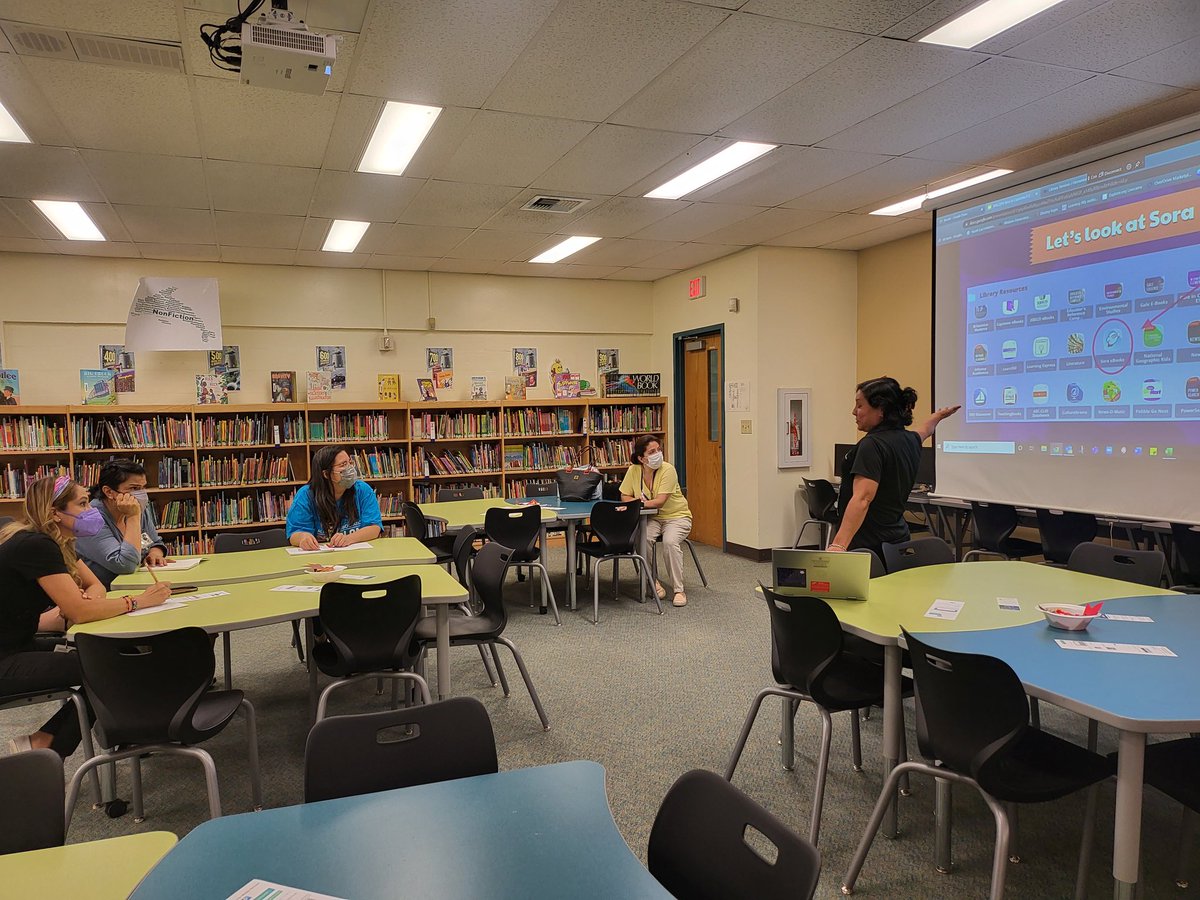 Walzem teachers are ready to rock with Sora and Capstone eBooks! #neisdlibs #walzemrocks #ReadABookDay