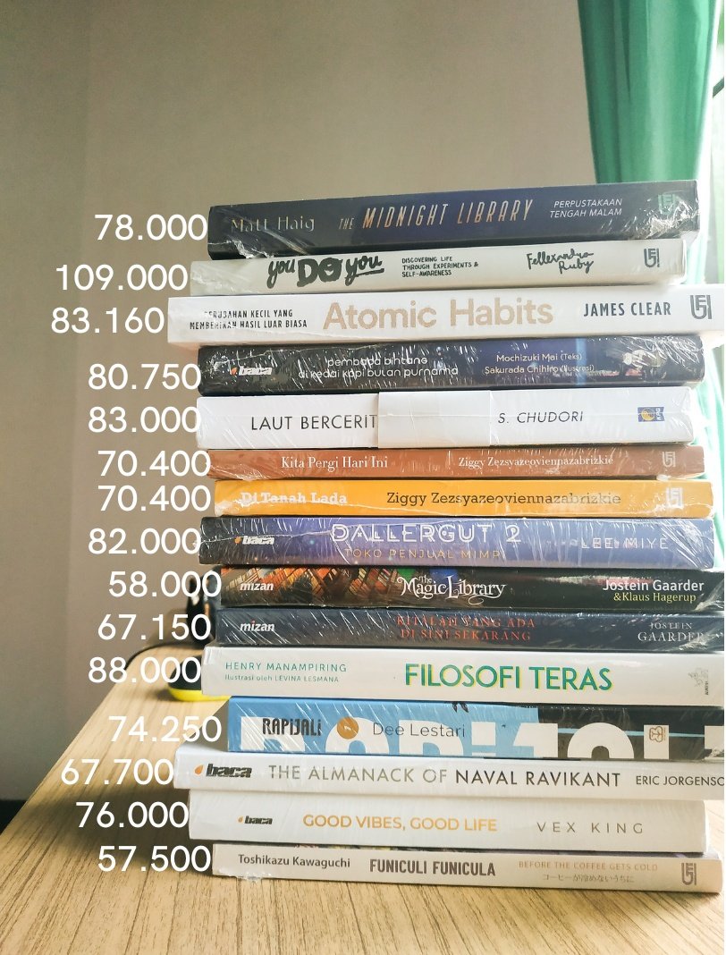 ‼️DISKON BUKU 9.9 up to 25%‼️

Pengiriman dr Kalimantan, semua buku original, baru dan segel.