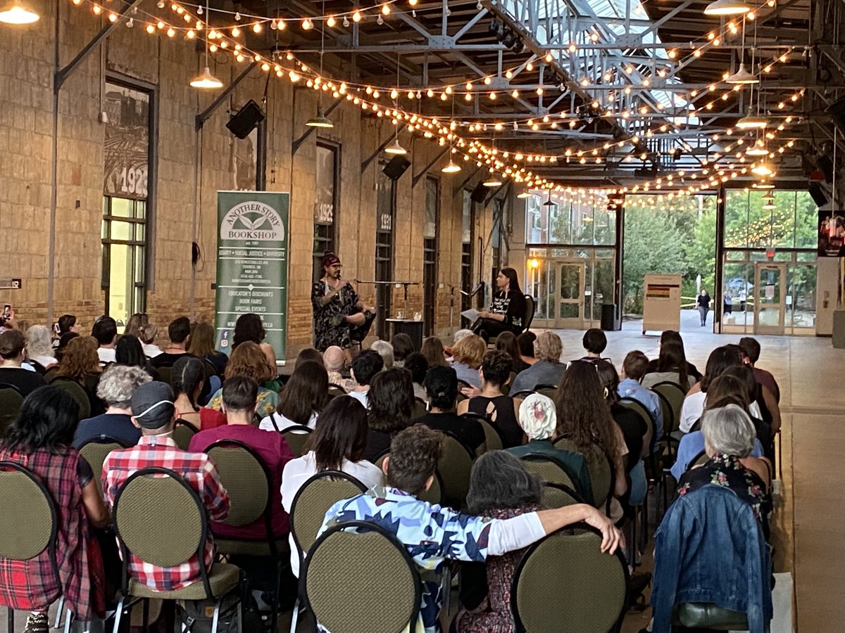 ScottatRandom's tweet image. A beautiful crowd celebrates the great ⁦@JWhitehead204⁩ and his beautiful new book MAKING LOVE WITH THE LAND.