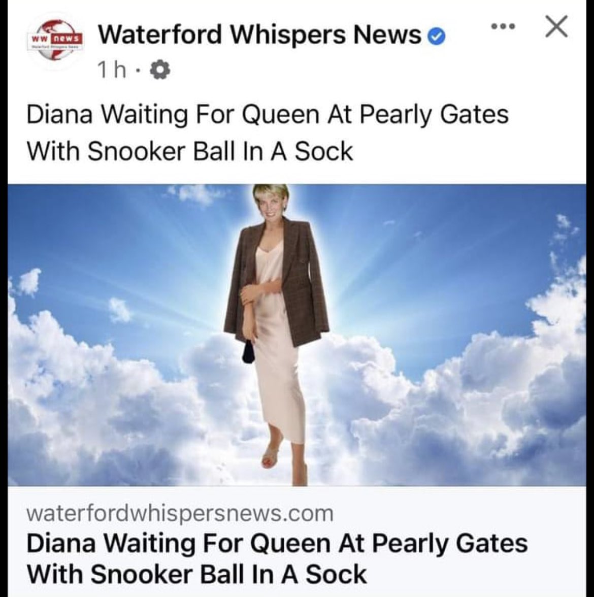 sinnsoppror's tweet image. Waterford Whispers wins the internet today 

#QueenElizabeth #IrishTwitter