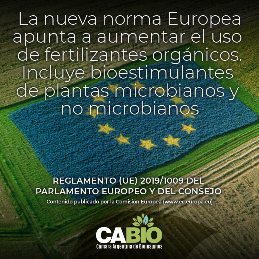 CABIO_Camara's tweet photo. Les compartimos el reglamento de la Comisión Europea sobre las nuevas normas en fertilizantes. Por 1ra vez, incluyen bioestimulantes microbianos y no microbianos 👍🌽🌽🌽🚜 👉👉https://t.co/QLfZqaJ3W1
#HablemosDeBioinsumos #bioinsumos #agricultura #sustentabilidad https://t.co/0X0N4KeCuI