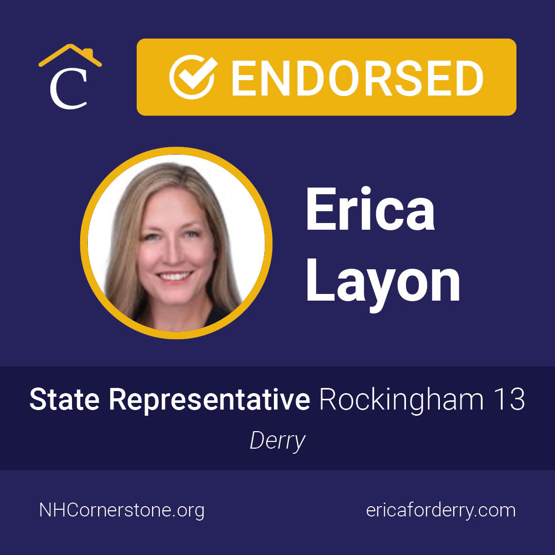 nhcornerstone's tweet photo. Cornerstone endorses Erica Layon for State Representative, Rockingham District 13. #NHPolitics https://t.co/JbLTr3oFxX