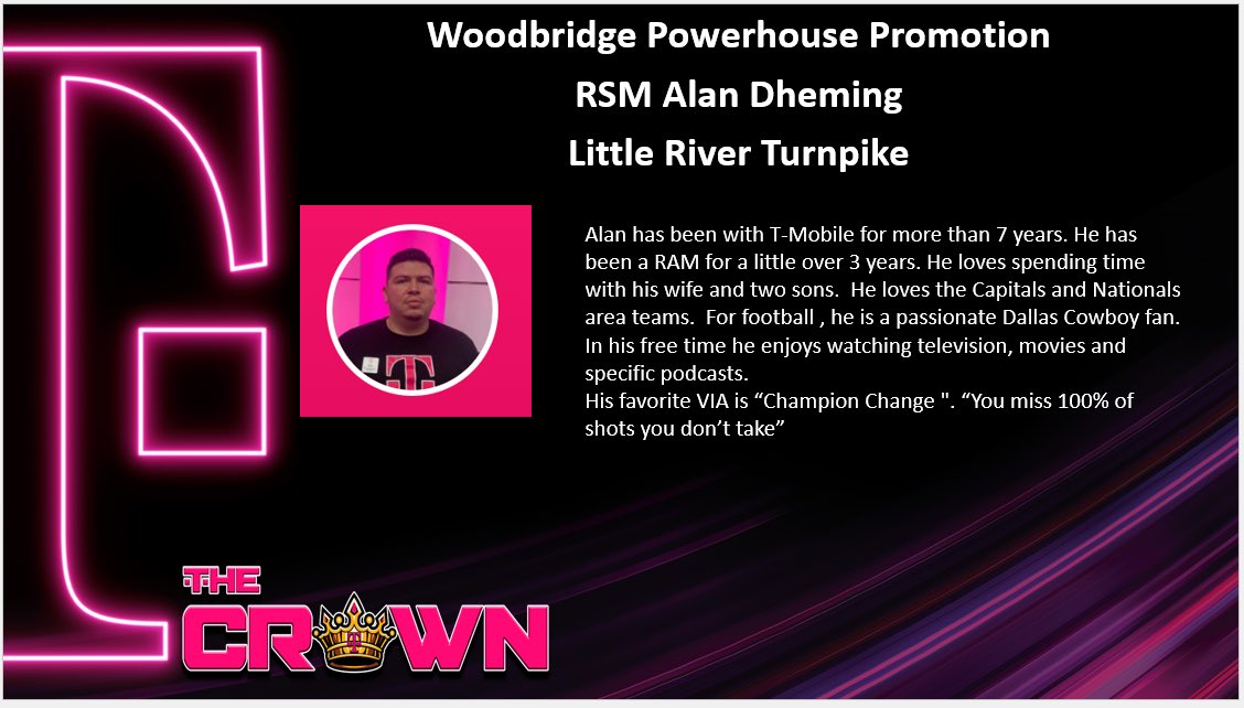 SellPhones4's tweet photo. RSM Promotion Alert 🚨!!!Please join me in congratulating our King Alan @DhemTMO !!! Can’t wait to see you crush it in your new role!!! #TheCrown👑💕 #EastEmpire https://t.co/1R4z7ipxIQ