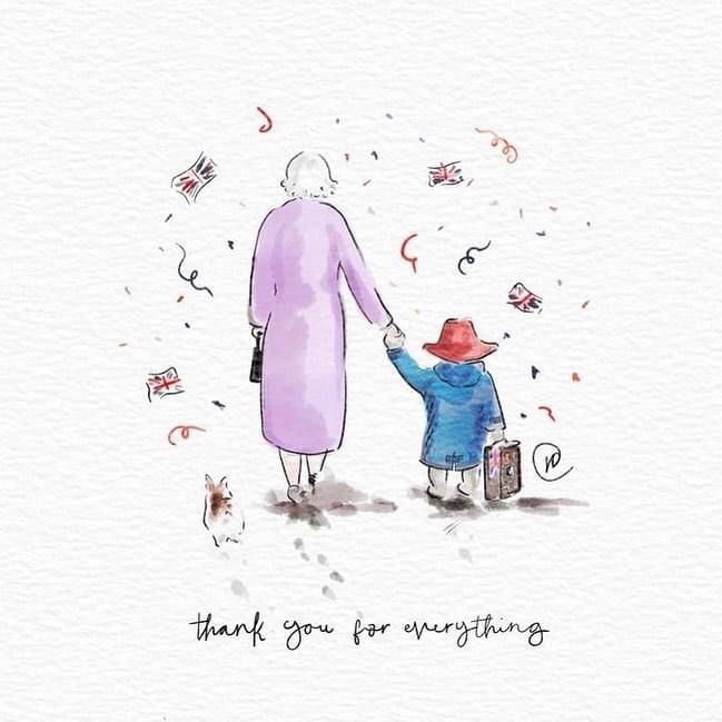 MrsSWensley's tweet photo. RIP Queen Elizabeth II.
 An inspiration to all of us. Thank you x https://t.co/pE6j9SRFYX