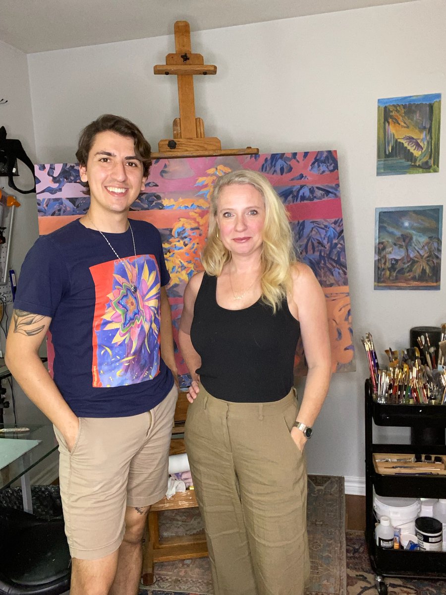 I got to hang out in the studio with Thomas Flynn II who will be presenting his abstract/representative artwork at our 'Heart of Nature' popup art show next month. Check it out!eventbrite.com/e/heart-of-nat…

#ATXArtScene
#AustinEvents
#ArtistsofTwitter
#JolieSoireePresents