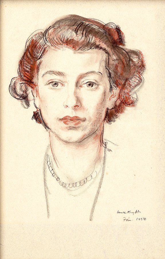 We had the good fortune to briefly own this spirited drawing of our late beloved Queen by Laura Knight, 1950. When asked, she recalled sitting to her, but the memory was hazy. But there again, HRH dutifully sat for more portraits than probably anybody in recent history.