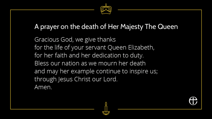 We join together with Christians all over the nation to give thanks for the life of HM Queen Elizabeth II. Her life was an example of true service and commitment to her calling, fuelled by a deep-seated and personal faith in Jesus and we thank God for her legacy and example.