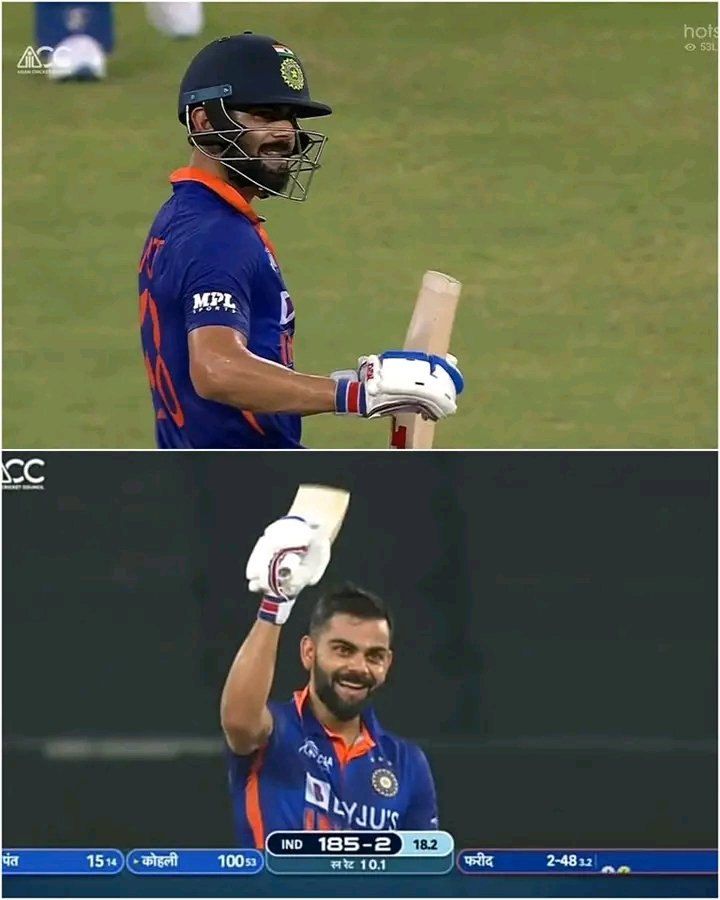 chand_2017's tweet photo. Century after a long time
#KingIsBack 
#71thCentury
#ViratKohli https://t.co/rpGqnEoMI8