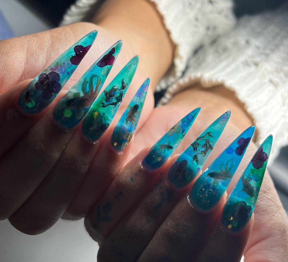 Pond nails 🐟🪷🌾