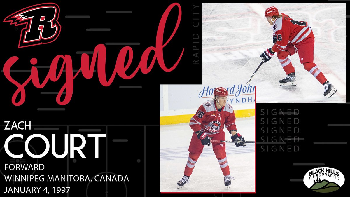 COURT is back in session 👨‍⚖️ in today's Black Hills Chiropractic Roster Adjustment!! let's goooooo, <a href="/ZachCourt/">Zach Court</a>!!

MORE: rapidcityrush.com/news/2022/9/ru…