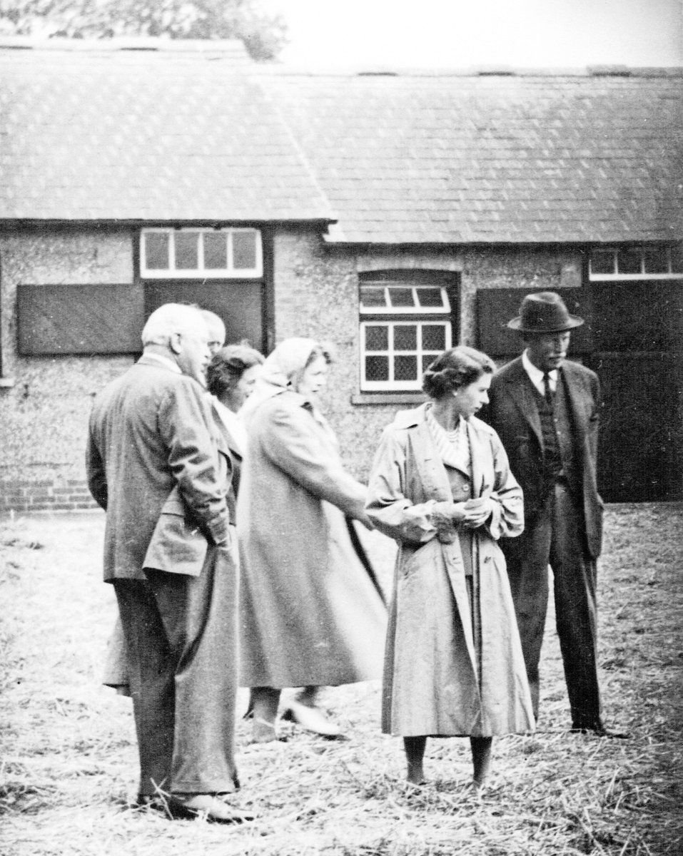 MentmoreBucks's tweet photo. We join the rest of the nation sending our deepest condolences to the Royal Family. Out of respect for Her Majesty we have decided to cancel the Mentmore Village Fete which was to be held this coming Saturday. These pictures are of the Queen visiting Mentmore in the late 1950's https://t.co/yO1naF9ofx