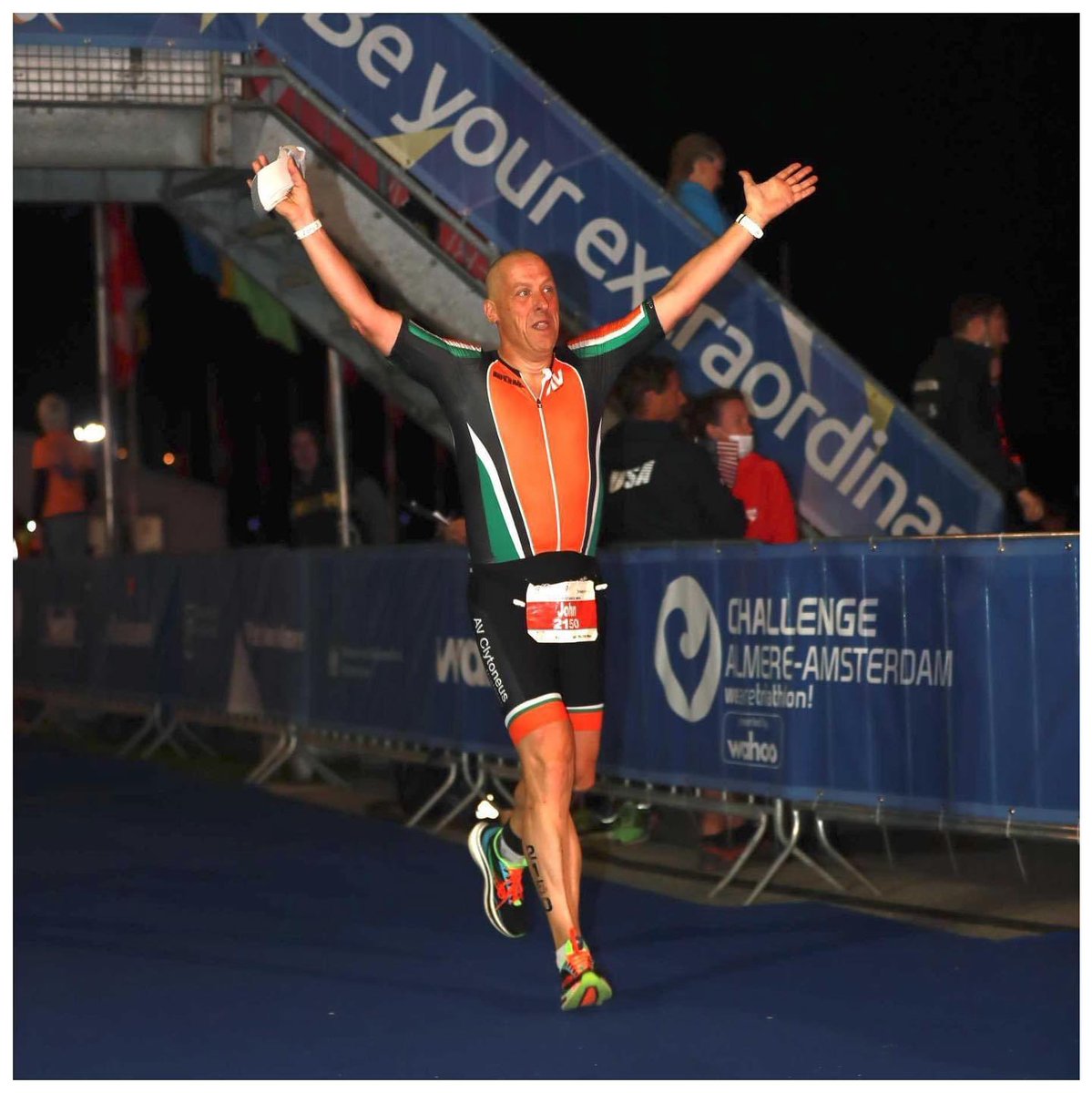 John_Blok's tweet photo. Ik deed vorig jaar mee aan een WK en dat wilde ik nog een keer met jullie delen.  #challengealmere #triatlon #clytoneus #swim #bike #run #stoer https://t.co/OSVbQ4Z5RN