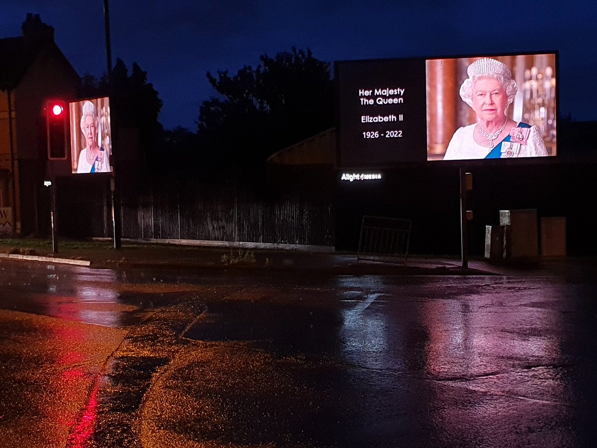 philwane's tweet photo. Digital memorials already appearing. Transient rather than timeless. Doubtless lots more on the way... #QueenElizabeth https://t.co/jTX039dSJ7