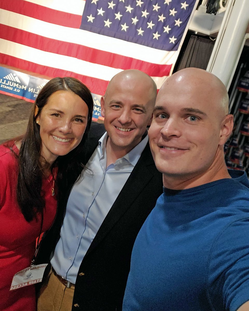ZacksJerryRig's tweet photo. Huge fan of @EvanMcMullin, (and not just for the haircut) Evan is running for Senator to represent my home state of Utah to the Nation. Hes not right or left - just a normal dude from the center. Voting is important! Glad I got to meet you and your wife in person! https://t.co/t7fn7ljw4B