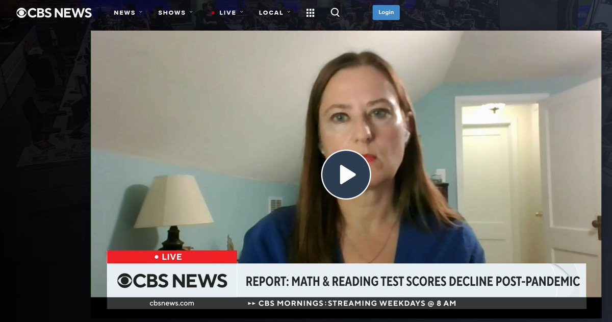 Our Vice-President of Education Emily Levitt shares, we’ll need a prolonged effort and a true sense of urgency to help kids overcome challenges. Click the link below to read more.

cbsnews.com/video/math-rea…