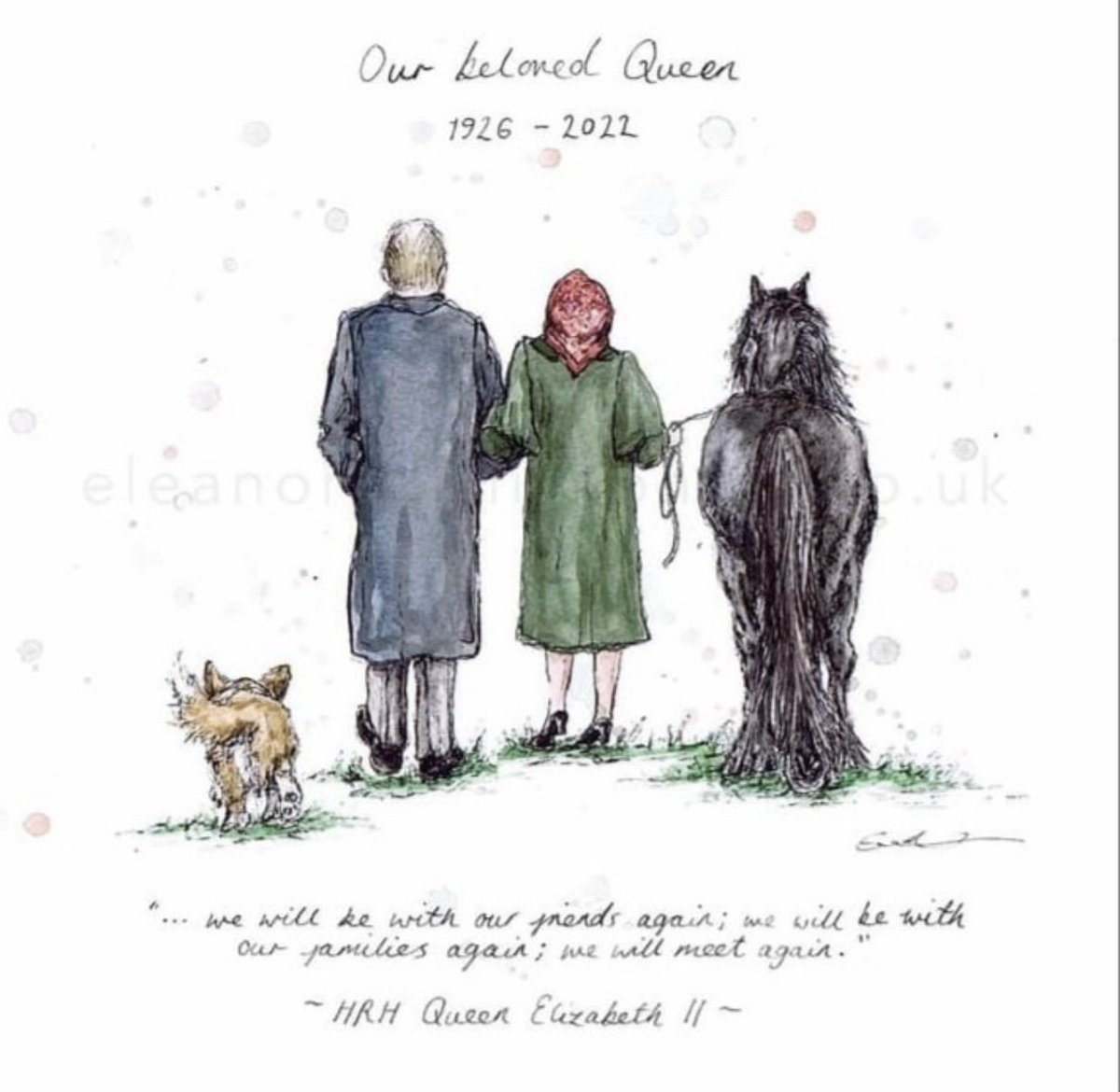“Grief is the price we pay for Love” HRH Queen Elizabeth

Such a great tribute <a href="/etomlinson_art/">Eleanor Tomlinson</a> 🙏🏼

#QueenElizabeth