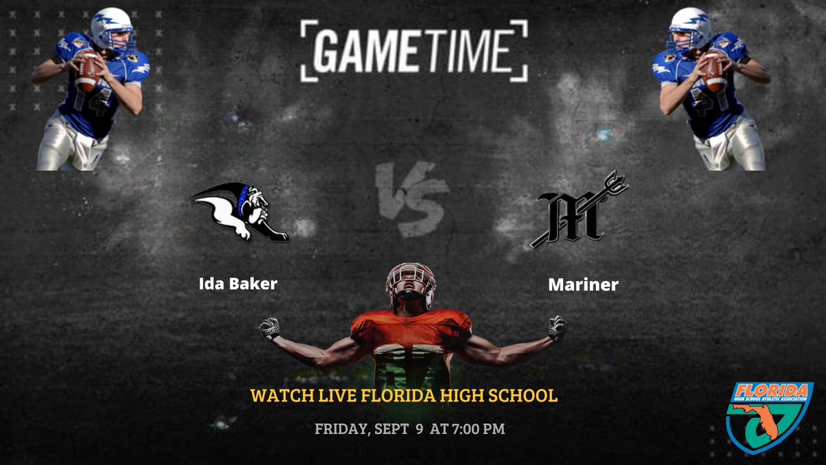 Ida Baker 🆚 Mariner
⏰: 7:00 PM 
📅: September 9, 2022
🎥LIVE ONLY on bit.ly/NfhsNetworkcom 

@MarinerTritons <a href="/Triton_Football/">Mariner Football</a>
<a href="/CoachJG239/">Joseph</a> <a href="/RayRayperson239/">RayRay239🥇🏈🏃🏾</a> <a href="/creator_dee/">DeeCreator🇺🇸</a> <a href="/CoachNich239/">Josh Nicholson</a> <a href="/IdaBakerHS/">Ida Baker HS</a> <a href="/IBHS_Football/">Ida Baker Football</a> <a href="/CoachFaucette/">Chuck Faucette</a> <a href="/IdaBakerATH/">Ida Baker Athletics</a>
<a href="/BrianMConn9/">Brian Conn</a>