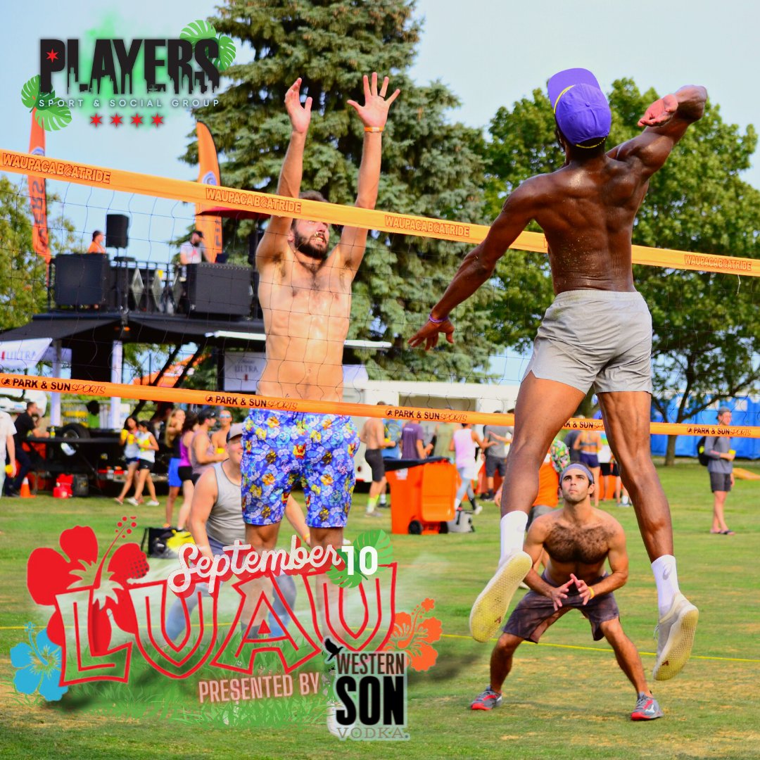 PlayersChicago's tweet photo. Aloha, Players! 🌺🏐 Luau: Pres. by @westernsonvodka is THIS Saturday! Reg is filling up fast, but still open. Reg includes all-you-can-drink @MichelobULTRA, @budlight Seltzer, access to Western Son Vodka &amp; @drinkpartycan, and more! 🍻

Register now 👉 https://t.co/feJHnXUpxL https://t.co/lyetXXGQVb