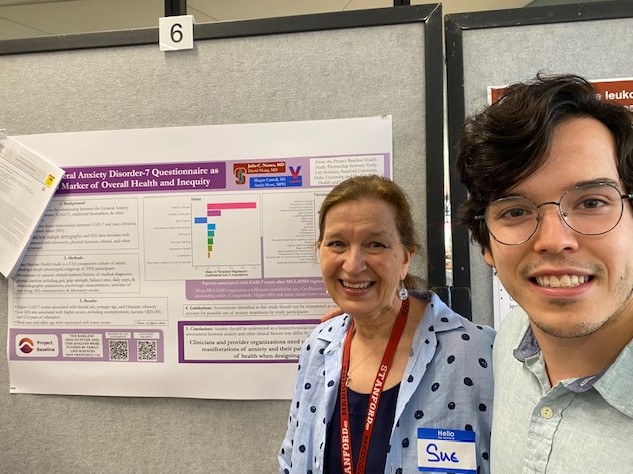 Live from the #SCCRResearchConf2022 - here's Sue Swope, RN, MS & @jcnunes_md in front of their poster. It's been a great showcase of SCCR's #ClinicalResearch projects so far! 👏👏👏