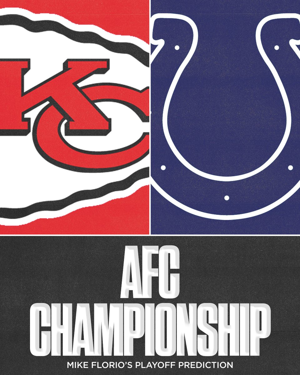 SNFonNBC's tweet image. Mike Florio's AFC Championship Game prediction. Thoughts?!

#ChiefsKingdom vs. #ForTheShoe