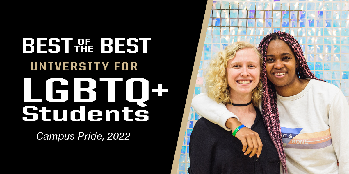 Purdue has been recognized as one of the “Best of the Best” universities for LGBTQ+ students by @CampusPride &amp; received 5/5 stars on the Campus Pride Index. 🏳️‍🌈 We celebrate countless #Boilermakers for the work in LGBTQ+ excellence &amp; belonging. @purduelgbtq purdue.university/3x6G5pG