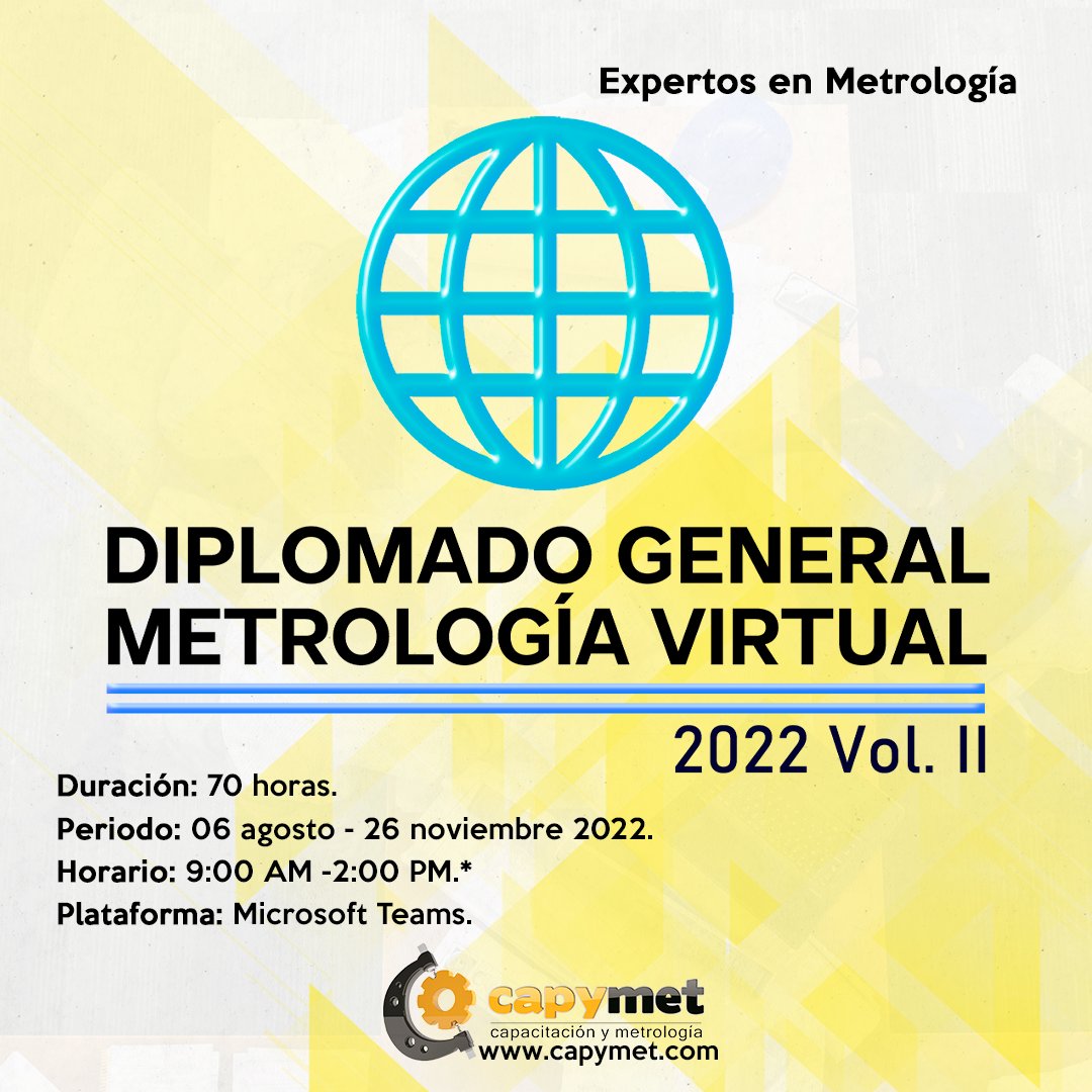 LCapymet's tweet photo. ¡INSCRÍBETE AHORA!✨🧑🔬👩🔬
No te quedes fuera DGMV vol. ll, capacítate en metrología. 😎
🌐info@capymet.com
.
.
.
.
#metrologia #LaboratorioCapymet #calibracion #diplomadosonline #capacitacionesonline #PuertoInteriorSilao #FIPASI #Silao #SilaoGuanajuato #silaogto #cursosdiplomados https://t.co/87dHL4KdbE