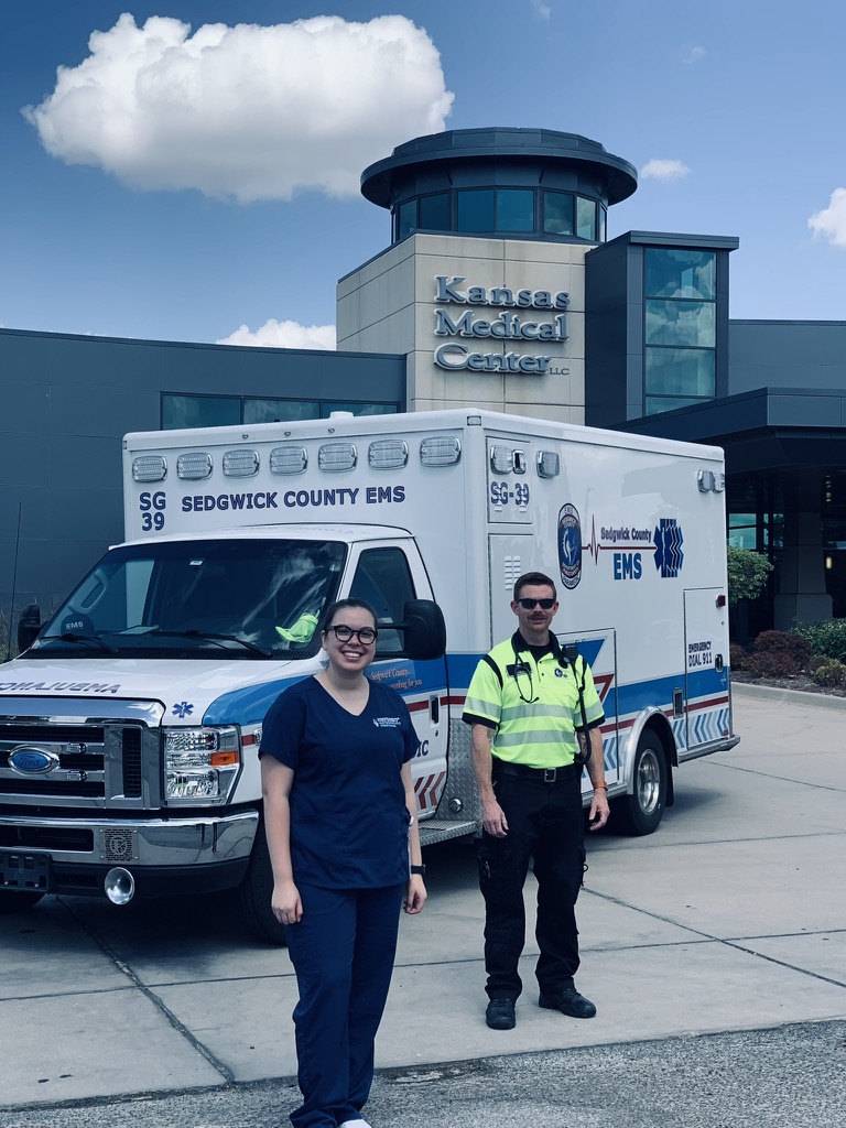 Our partnership with <a href="/SedgwickCounty/">Sedgwick County</a> EMS allows <a href="/KansasCOM__DO/">KansasCOM</a> students to participate in ride-along shifts, offering a unique opportunity to learn and practice clinical skills, and to see, first-hand, how the social and structural determinants of health impact patients’ lives.