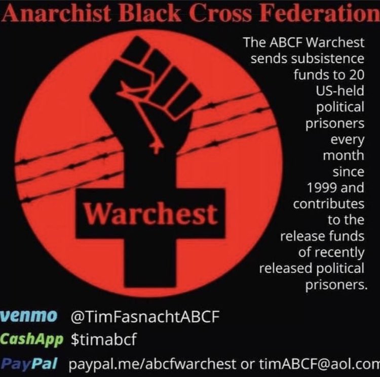 Our collective will be tabling at this years Pushing Down the Walls burpeethon fundraiser for political prisoners. Come by and kick it, do some burpees, grab some zines and food! 

Catch y’all on the 18th 💪