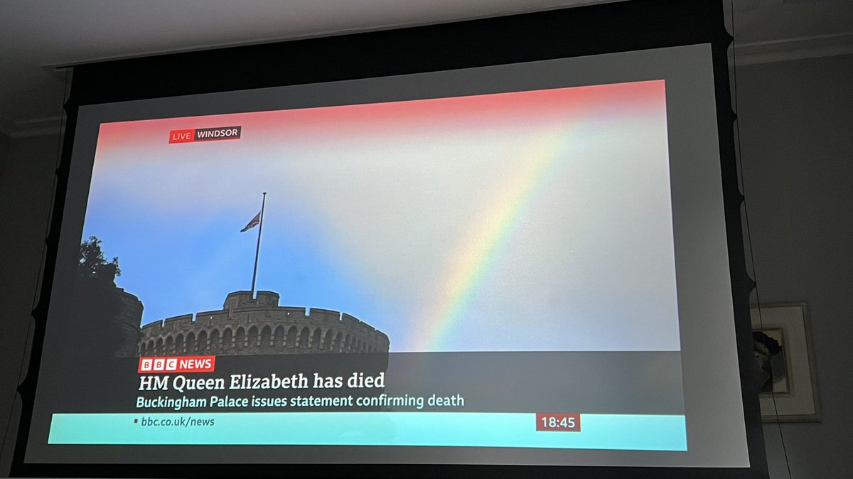 As the rain falls so the light shines…our iconic Queen becomes the Great Elizabeth world renowned to be admired, respected and loved forever…we are so grateful…rest in peace, arise in joy…xxx