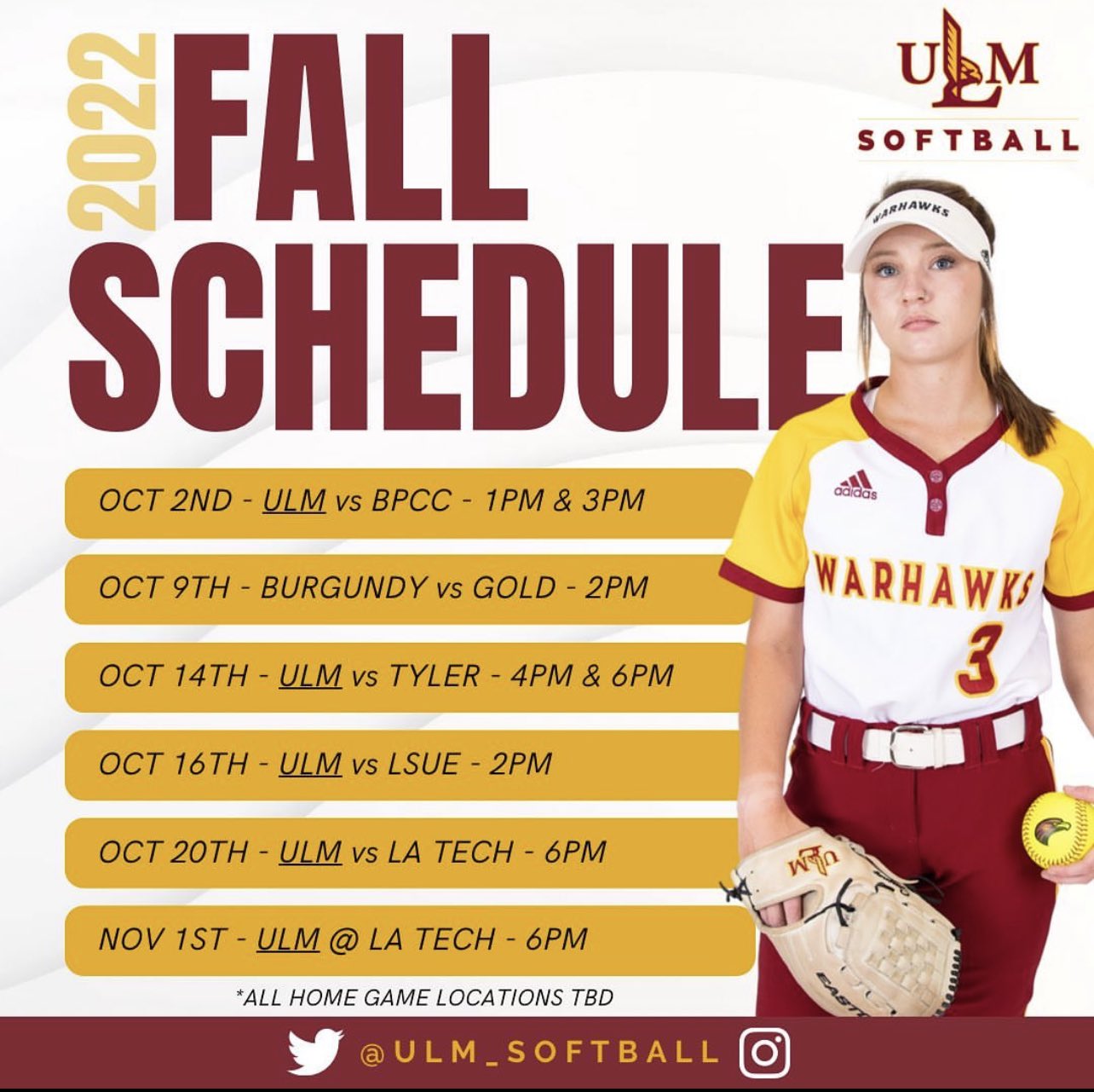 ULM Softball (ULM_Softball) / Twitter