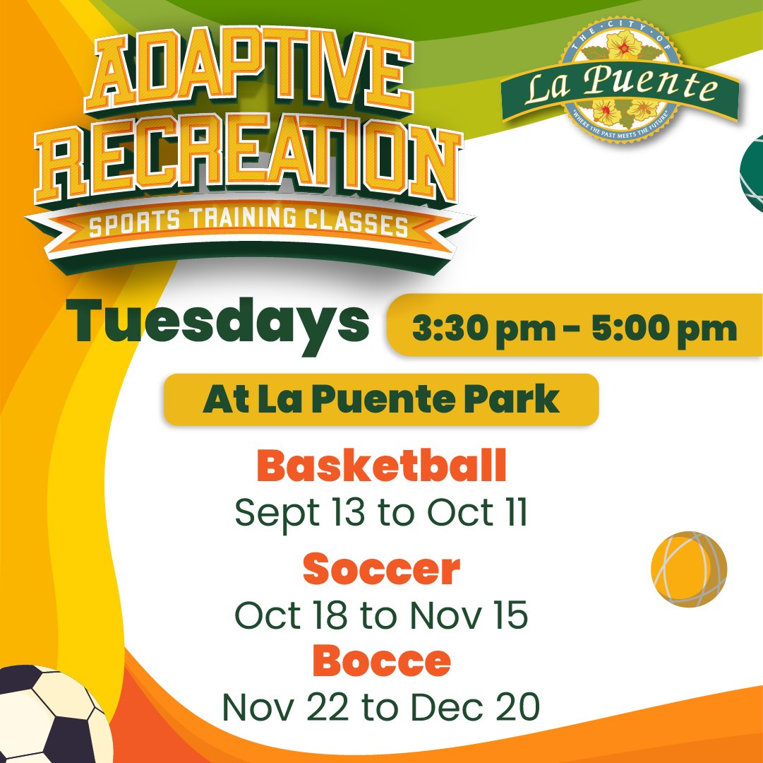 City of La Puente on Twitter "The Adaptive Recreation Sports Program 🏀