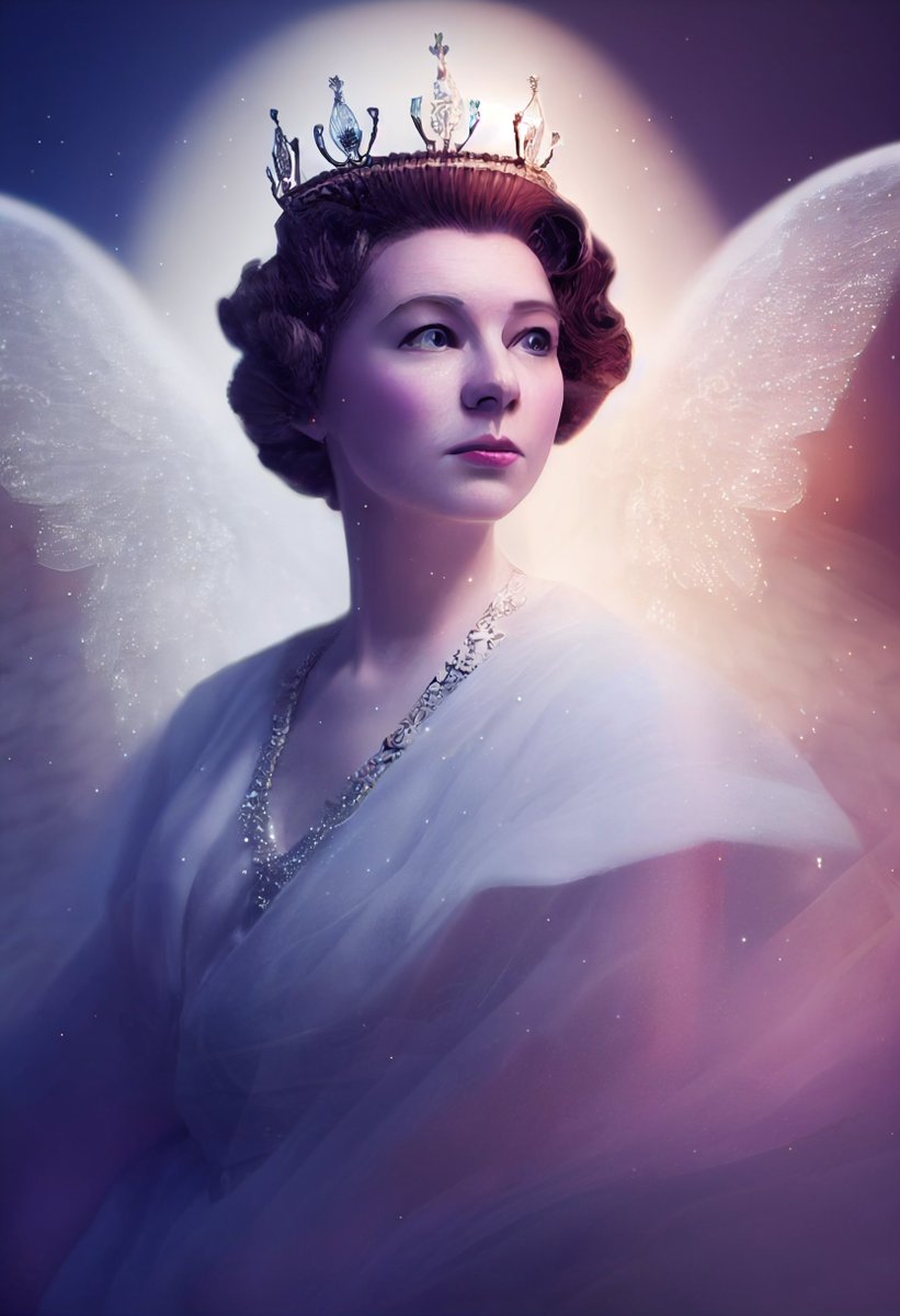 axz's tweet photo. My tribute to the passing of the Queen Elizabeth II
- made with Midjourney AI

#QueenElizabeth #QueenElizabethII #midjourneyAi #midjourneyart #dalle2 
@BBCBreaking @BBCNews @BBCWorld  @bbcbrasil @ndtv @nypost @wsj @cnn @abcnews @nbcnews @cbsnews @foxnews @washingtonpost @latimes https://t.co/DMAt6tG30m