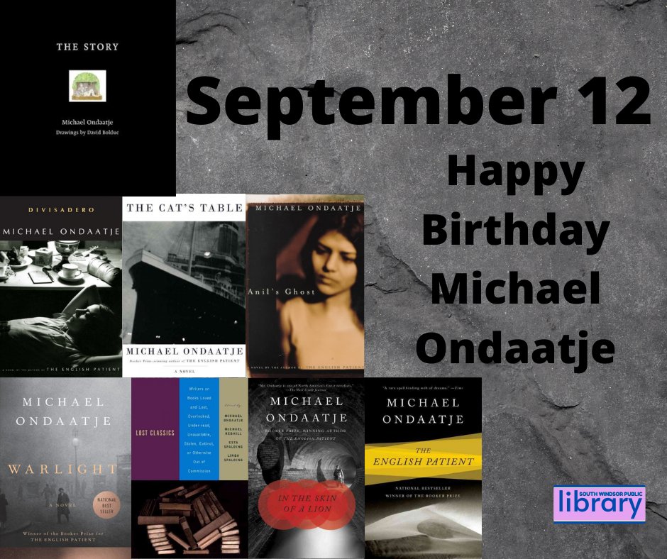 Happy Birthday Michael Ondaatje!     