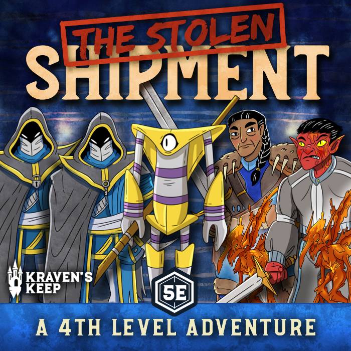 KravensKeep's tweet photo. The Stolen Shipment: A powerful magical item has been stolen in the city. It's now a race to see who will get it first! This 4th-level adventure is available on our Roll20 marketplace.
#dnd #ttrpg #fithedition #roll20 #dnd5e https://t.co/lj1JDFTaFn