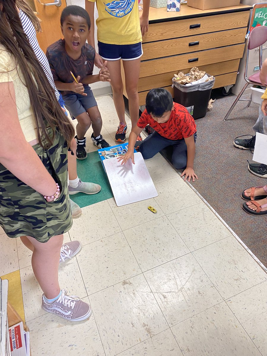 class_ramos's tweet photo. Testing different surface types and how they affect the motion of a toy car. https://t.co/a4TjxnJrpX