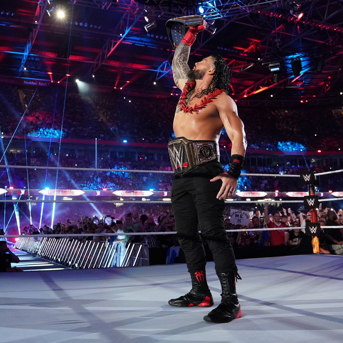 Top of the mountain. ☝️

<a href="/WWERomanReigns/">Roman Reigns</a>