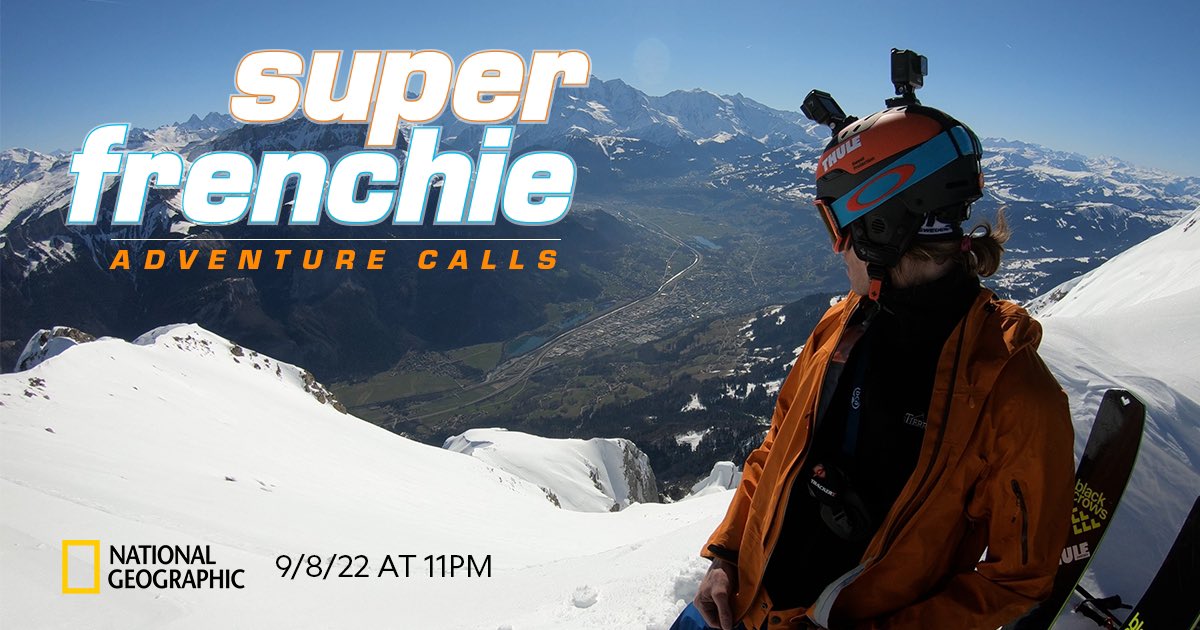 reid206's tweet photo. Don't miss the TV premiere of SUPER FRENCHIE tonight, 9/8, at 11pm (in your local timezone), immediately following Jimmy Chin’s new adventure series EDGE OF THE UNKNOWN on @NatGeoTV. It’s about about ski/BASE jumper extraordinaire, Matthias “Super Frenchie” Giraud @matthiasgiraud https://t.co/zhV6sF8tD4