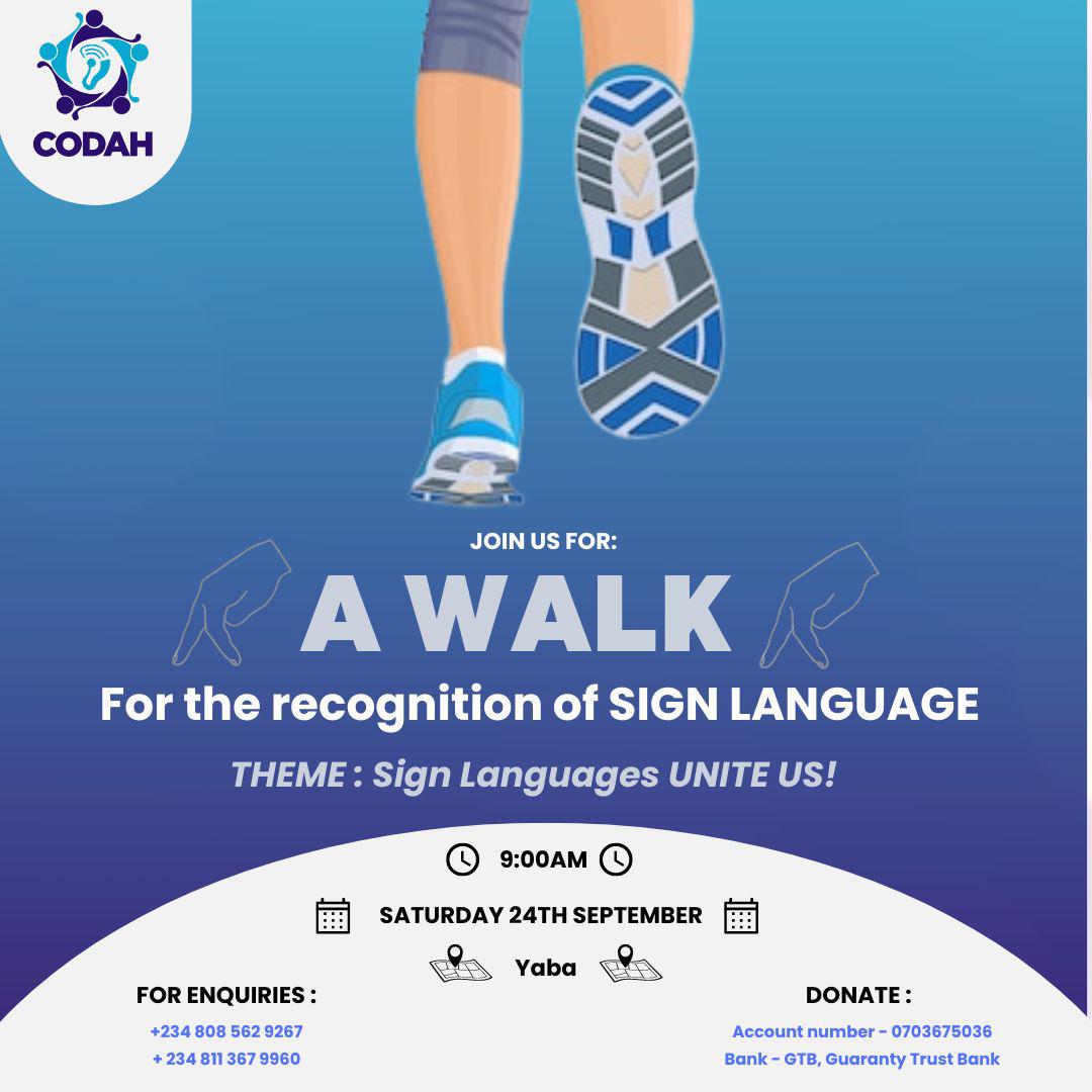 TheGlobalSarah's tweet photo. The link to register for the walkπ
https://t.co/UbZUKtAPQd
#walkforsignlanguage
#icansign #codah_ch
#idsl #IWD2022 https://t.co/0TMVdKWkyu