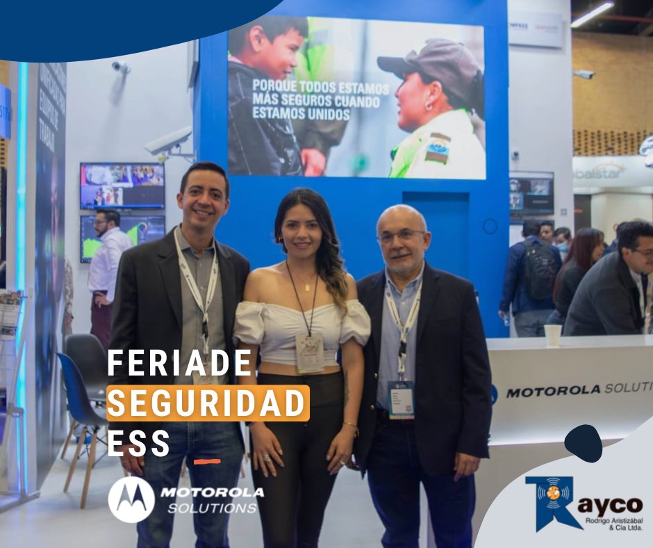 RaycoCol's tweet photo. #TBT | En la #FeriadeSeguridadESS con nuestro partner estratégico @MotorolaLatAm conversamos con amigos, colegas y clientes sobre el rol de la seguridad en la dinámica de crecimiento de todos los sectores económicos.
 #ess #seguridad  #industrial https://t.co/1HSgkLRhS3
