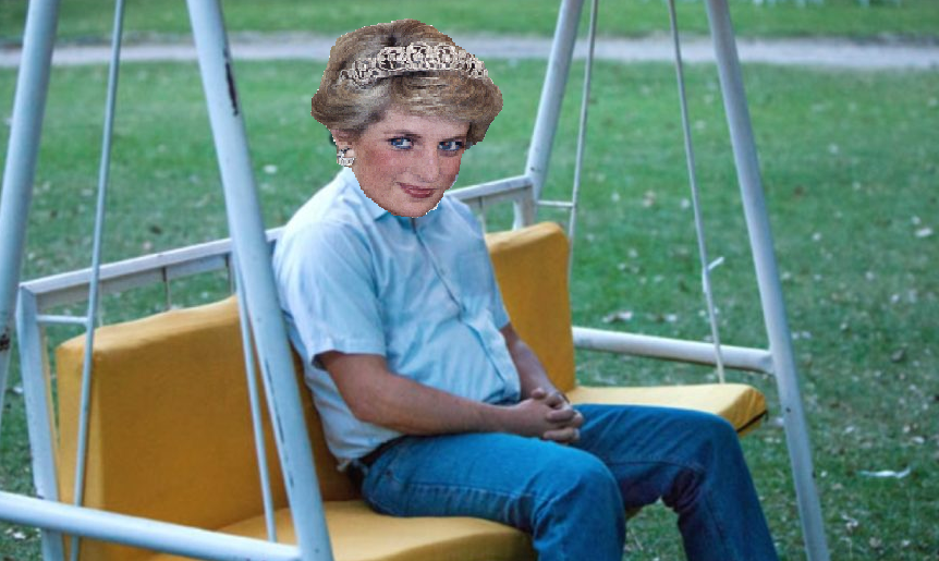 DamnMikeG's tweet photo. Princess Diana waiting for Queen Elizabeth at the gate knowing she ain't getting in. https://t.co/WSDdoYTPPe