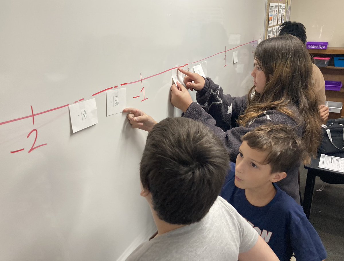 mapstonmath's tweet photo. 6th grade parents, ask your students how to order rational numbers. #witnessgreatness @LLMSLynx https://t.co/3s6SlszF8b