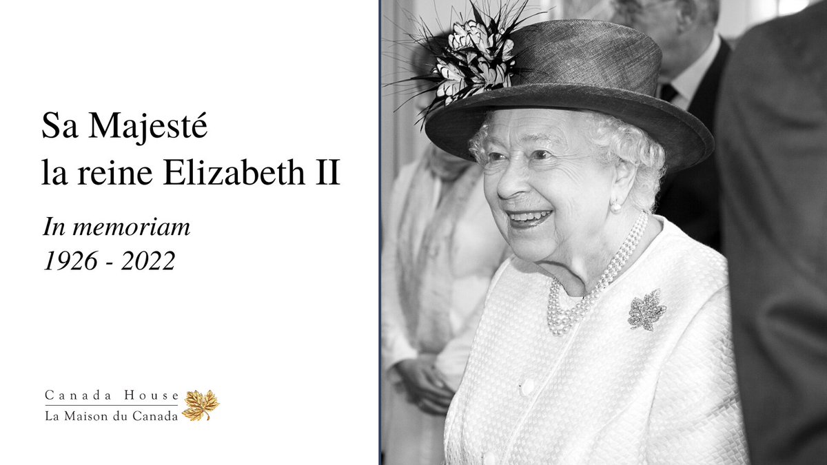 fabi_sylvain's tweet photo. C'est avec une grande tristesse que nous présentons nos condoléances à la @RoyalFamily à l'occasion du décès de notre reine bien-aimée, Sa Majesté la reine Elizabeth II, reine du Canada. Son dévouement à notre pays, à son peuple et à notre Commonwealth constitue un legs inégalé. https://t.co/w6mrE2A90d