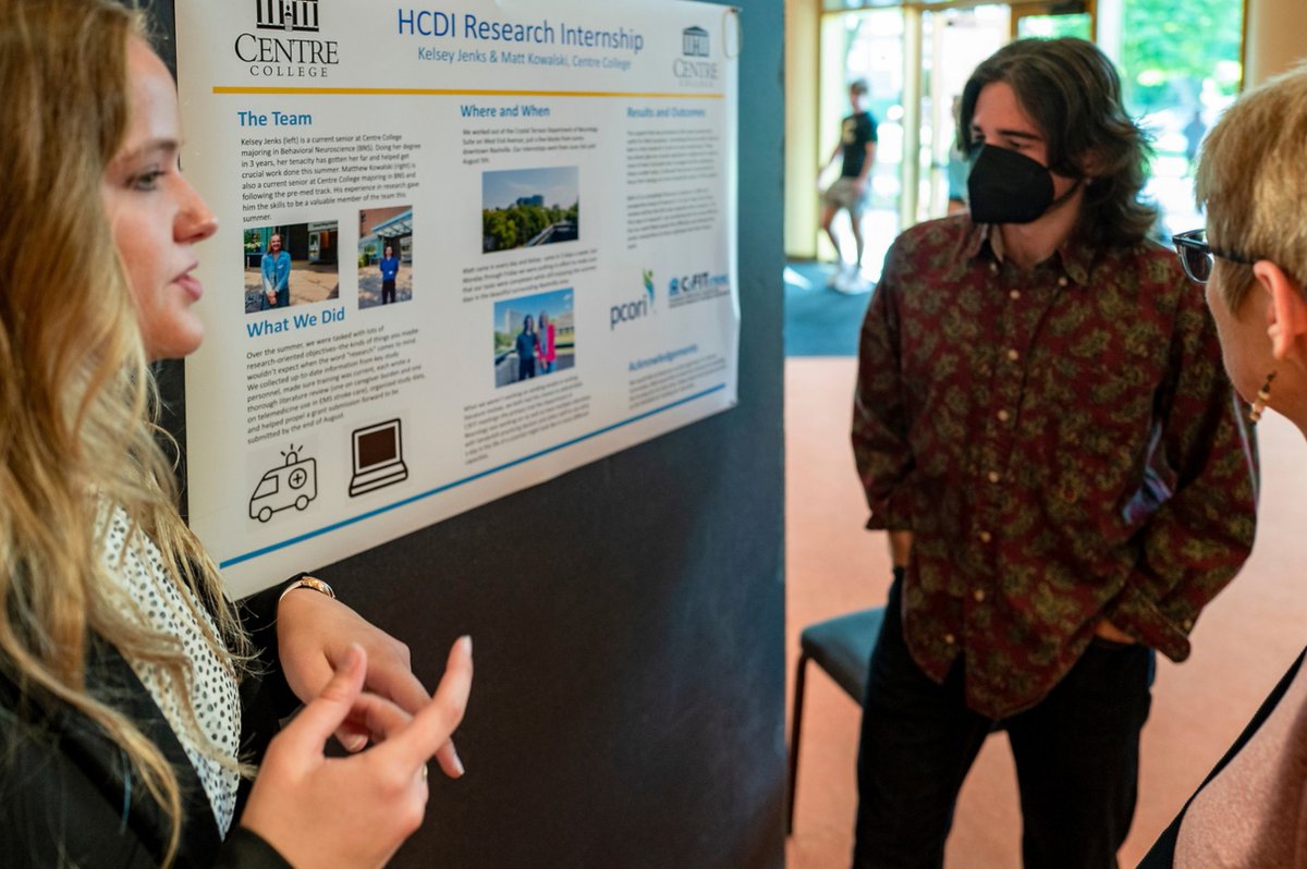 CentreC's tweet photo. Centre's Internship Showcase on Wednesday featured 50 students displaying work from their summer experiences, including internships that represented a wide range of disciplines and career opportunities, and spanned local to international experiences. @Centre_Careers https://t.co/8wDWpwJHvc