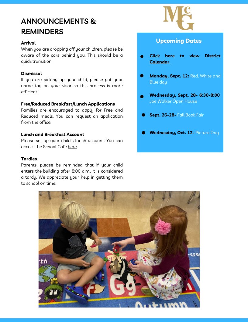 <a href="/JoeWalkerES/">Joe Walker ES</a> School Newsletter! #loveJW