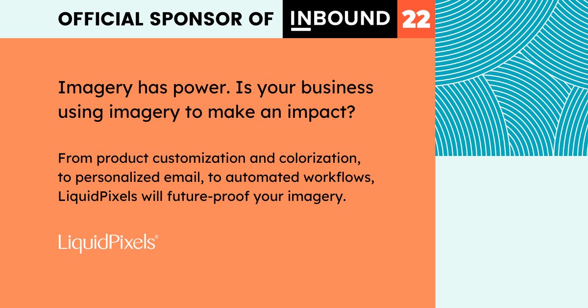 unboundevent's tweet photo. Learn more about #INBOUND22 Sponsor #LiquidPixels : https://t.co/Bf8fVYxOvN https://t.co/EyGKgpgecO