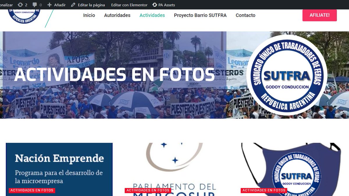puesterosra's tweet photo. Visita nuestra nueva sección!
Podes ver las actividades de SUTFRA!
https://t.co/eTAmepZ3u2
#SUTFRA #WALTERGODOY #PUESTEROS #ACTIVIDADES https://t.co/gv7ugx05DK